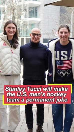 If the men’s team doesn’t apologize to the women’s team, Stanley Tucci will make them a permanent joke.#StanleyTucci#NHL#usa#fyp#Olympics