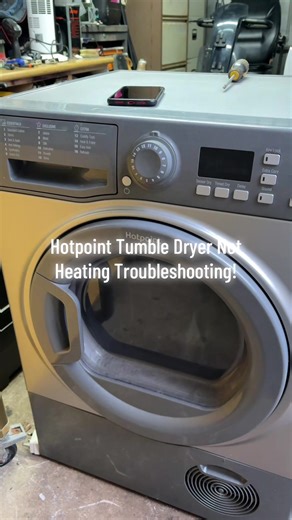 Hotpoint Tumble dryer Not Heating! Troubleshooting! #upcycle #repairman #washing #fyp #Appliances
