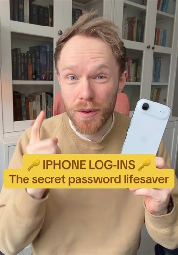 This has been a game-changer 📲 no more sending passwords over text or shouting them down the stairs 😅 total log-in freedom ✅ are you using iPhone Shared Passwords already? iOS magic ✨ #iphone #apple #iphonetips #iphoneair #iphonetricks