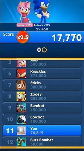 Fast Rez Skills in Sonic Game Speed Style & Clean Moves #sonicrunnersadventure #sonicforcesspeed