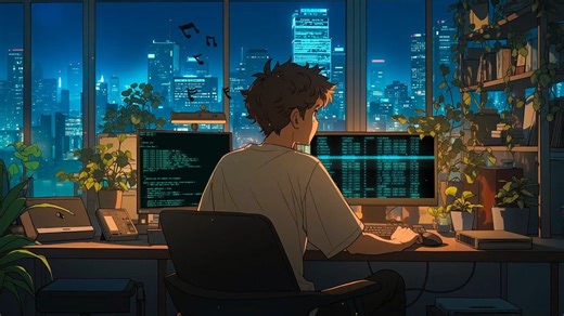 【Coding Lofi】专为编程准备的放松音乐 💿 编程时的最佳伴侣 - 舒缓的洛菲嘻哈节拍，让你在学习中放松心情
