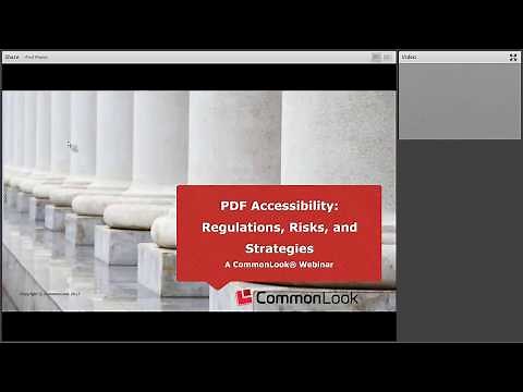 PDF Accessibility: Understanding Section 508,Reducing Risk, and Implementing Strategies