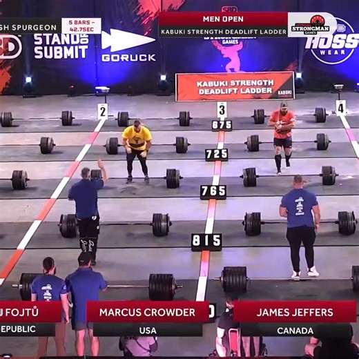 39K views · 173 reactions | Marcus Crowder destroys the deadlift ladder finishing on a huge 850lb mammoth bar at the 2023 Official Strongman Games! | Officialstrongman. com | Facebook