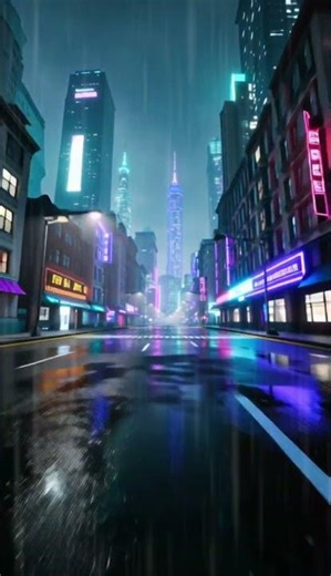 POV:Driving through dystopian NYC #nightcity #cybercore #remix #cyberpunk2077
