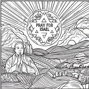 Israel Ausmalbilder: Jerusalem Orte, Kinder & Erwachsene (PDF Download)