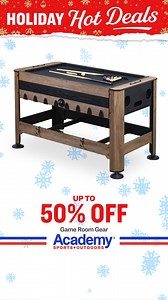 Put Hot Deals in play with up to 50% of game room gear. Shop today at Academy! | Academy Sports Outdoors