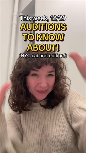 NYC Theatre Audition Opportunities - December 2023