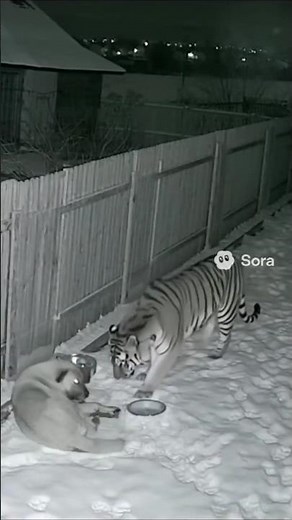 Cameras capture tiger approaching sleeping kangal dog — what happens next shocks everyone! #tiger