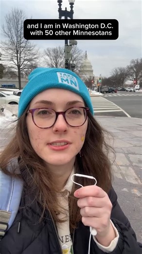 TakeAction Minnesota on Instagram: "Homan may have announced the end of Operation Metro Surge this morning, but we know the violence isn’t over until our resources are put into caring for us — not killing us. We will keep showing up for each other. Mikaela is in Washington D.C. with 50 other Minnesotans to demand Congress STOP dumping billions into DHS. Our elected leaders are set to vote this week. Tell Congress: Our resources should go to healthcare, safe homes, and strong public schools — not