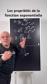 First year of advanced math. Algebraic properties of the exponential function using 4 simple exam...