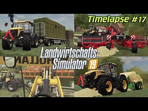 HEKTARKILLER bei der HEUBERGUNG! 💪🏽🚜💨 Ein JCB mit 36 Quaderballen!😎| [LS19] - Timelapse #17 Holland