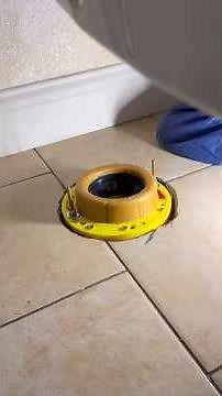 installing a new Toto toilet with an Oatey set rite flange extension kit