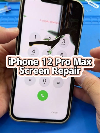 iPhone 12 pro max screen repair #fyp #fypシ゚ #fypp #ptc #ptcrepair #iphonerepair #phonerepair #repair #iphone12promax #screenrepair