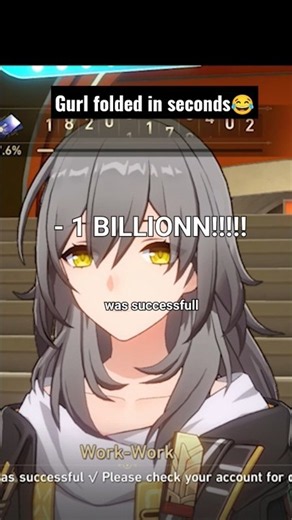 "Would You Quit Your Job For 1 Billion? " ahhh situation😂 #hsr #starrail