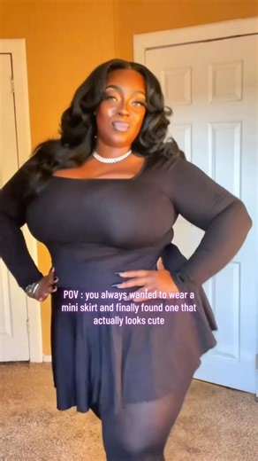 Mini skirt heaven!!! Just so Thick #beautyinfluencer #ooq #miniskirts #contentcreator #plussize #mua