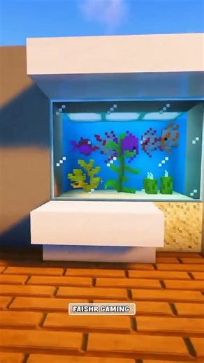 Small fish tank tutorial #minecraft #minecraftmod #minecraftbuilding #minecraftmemes #viralvideo