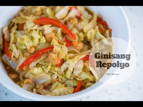 Ginisang Repolyo with Shrimp
