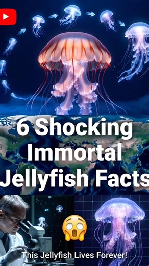 6 Shocking Facts About the Immortal Jellyfish!🤯🪼
