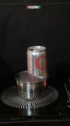 How does hot 🔥 cans implode in water ? | #pressure #facts #experiment #youtubeshorts #coke