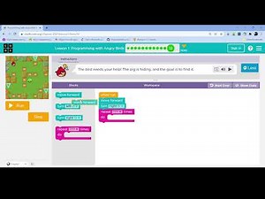 L1-12 |Code.org | Express-2021 | Lesson 1: Programming with Angry Birds | level 12