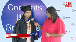 At the Coventry Graduation Award Ceremony, which was held on 3rd May 2023 at the IIHS Multiversity, Ms. Eshani Sherena who completed her BSc (Hons) in Biomedical Sciences was recognised as the "Best Student." She stated that the day of her graduation was one of the happiest moments in her life. She also said that IIHS has enabled her to earn a degree from a highly recognised university and the lecture sessions were interactive and productive. | International Institute of Health Sciences - IIHS