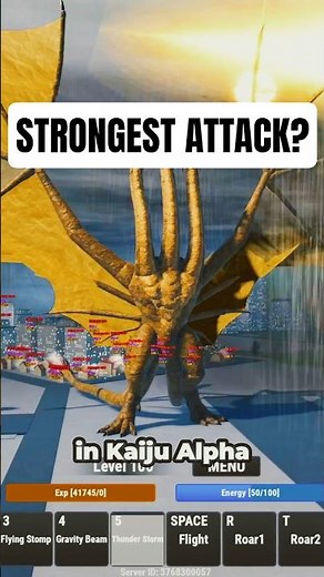 The STRONGEST Attack in Kaiju Alpha #roblox