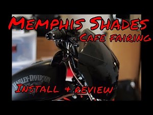 Memphis Shades Cafe Fairing Install & Review-Harley Iron 883 Sportster