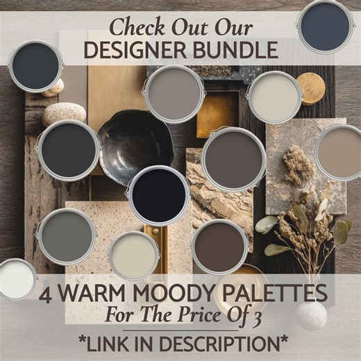 Moody Taupe Color Palette Benjamin Moore Silhouette Paint Scheme 2026 Cabin Living Room Dark Academia Warm Modern Bedroom Neutral Kitchen - Etsy