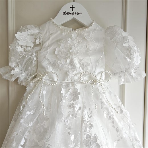 Baby Baptism Dress, Christening Gown, Lace Baptism Outfit, Baby Girl Christening Dress, Blessing Ceremony Dress - Etsy