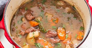 One Pot Irish Lamb Stew Recipe with Vegetables