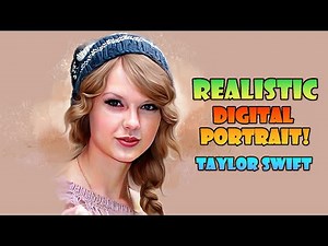💖 Taylor Swift Realistic Digital Painting Tutorial in Photoshop | Artisa 23