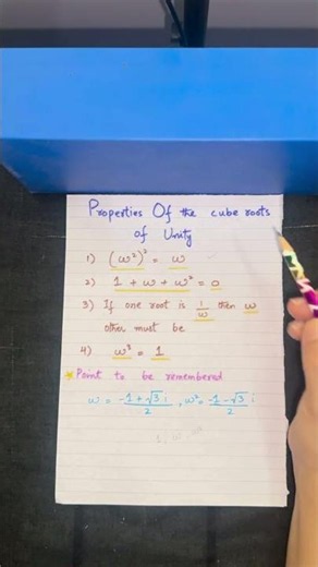 Properties of Cube Roots of Unity in 50 Seconds! 🔥 | Infinity Math