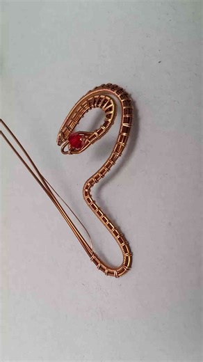 How to make snake ear cuff from copper wire | Jewelry making ideas #shortsvideo #handmade