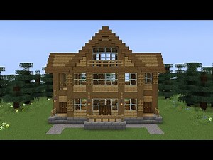 Minecraft - How to build a wooden log house