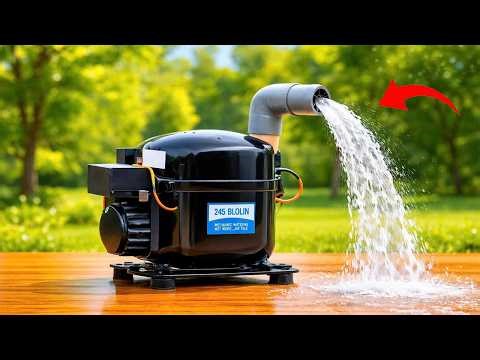 BILLIONS Don't Know This Secret! DIY Water Pump from Fridge Compressor & PVC