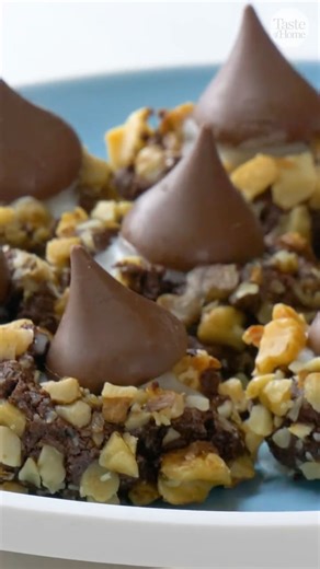 Taste of Home on Instagram: "Cute, easy and fun to make, these chocolate thumbprint cookies deliver a tasty holiday dessert option. 🔗 Comment "Chocolate Thumbprint" and we'll send the recipe straight to your DMs. ICYMI: We’re counting down to Christmas one cookie at a time! 🎄🍪 Join us each day as we reveal can't-miss cookie recipes that'll become your new holiday go-tos. Want the day’s cookie recipe to hit your inbox while you’re still in your jammies? Sign up for our Holiday Countdowns newsl