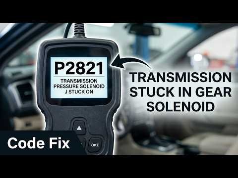 What Is P2821 Obd2 Error Code - Transmission Pressure Solenoid J Stuck On Car