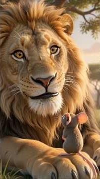 Even The Smallest Friend Can Save a Giant | The Lion and The Mouse, Aesop’s Fables