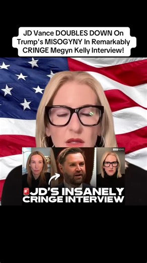 JD Vance DOUBLES DOWN On Trump's MISOGYNY In Remarkably CRINGE Megyn Kelly Interview! #podcast #new #trump #megynkelly #jdvance