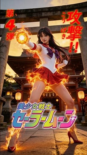 美少女戦士 セーラームーン シリーズ 第4弾(パート2)実写版の攻撃 달의 요정 세일러문 Sailor Moon #セーラームーン #sailormoon #変身 #ai