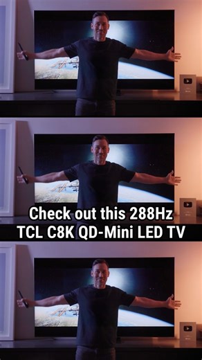 GadgetGuy - Tech News and Reviews on Instagram: "Want a TV with a whopping 288Hz variable refresh rate? Look no further than the TCL C8K, a fantastic-looking QD-Mini LED TV that produces first class contrast and bright colours. It's not just a great gaming TV; it's also a great cinematic TV for movies or your latest binge-worthy streaming series. #TCL #ad #TCLTV #GamingTV #HomeTheater #QDLED #TechGadgets #CinematicExperience #SmartTV #HighRefreshRate"