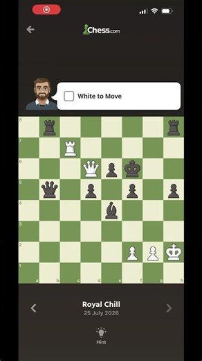 Solving daily puzzle 25-07-26 #chess