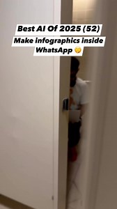 11K views · 70 reactions | Did you know you can make infographics inside WhatsApp chat ? #ai #aitools #WhatsApp #online | i Social You | Facebook