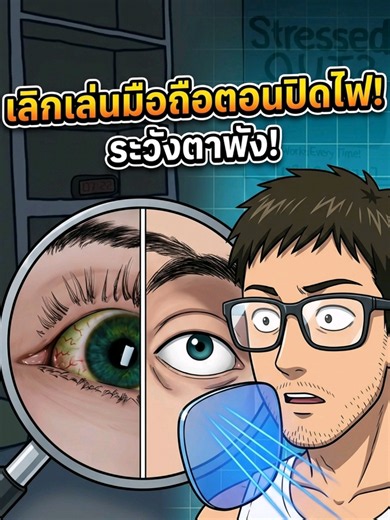 เล่นมือถือตอนปิดไฟ #ดูแลตัวเอง #ของมันต้องมี