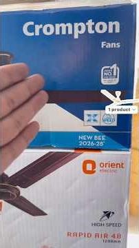 Orient Electric Rapid air Fan & Crompton Nidus fan #zfr07 #ceilingfan #crompton #orientelectric