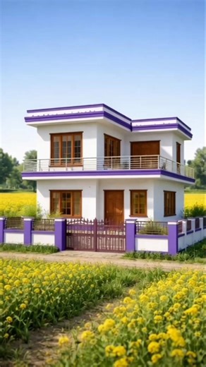 Modern village house Design #elevation #frontelevation #house #housedesign #home #song #hindisong
