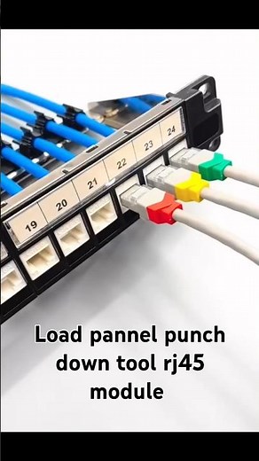 Hw to use punch down tool for rj45 module connector making/ Aio pannel Loaded kaise punch kre #rj45