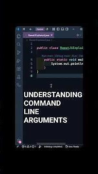 what are command line arguments in java? explained simply | rjexplained
