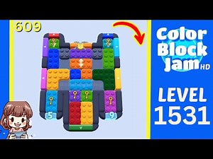 Color Block Jam Level 609 (1531) Solution Walkthrough
