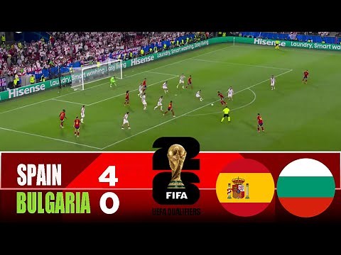 SPAIN vs BULGARIA 4-0 | 2025 FIFA World Cup Qualifiers | Match Highlights